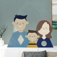 thumbnail image 2 of Estatuas familiares modernas de escritorio, manualidades de PVC, juguete de escritorio para tienda de oficina, decoración de ventana, boda para niños, Hijo Mamá Papá Sunnimix estatua de la familia, 2 of 7