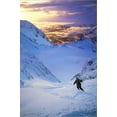 thumbnail image 2 of Art.com Skier on Mountain Slope Stretched Canvas Print Wall Art, 16" x 24", 2 of 4