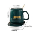 thumbnail image 3 of Coffee Mug Warmer & Mug Set, Self Heating Mug with Lid Heated Cup Mat Mugs Thermostatic Cups, Every Day Mug Thermostatic Cup Gift Bag Packaged, Best Gift, 3 of 7