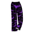 thumbnail image 4 of Halloween Womens Flannel Pajama Pants Ladies Pumpkins Ghost Pajama Cute Soft Long Bottoms Women Pjs Pj Jammies, 4 of 6