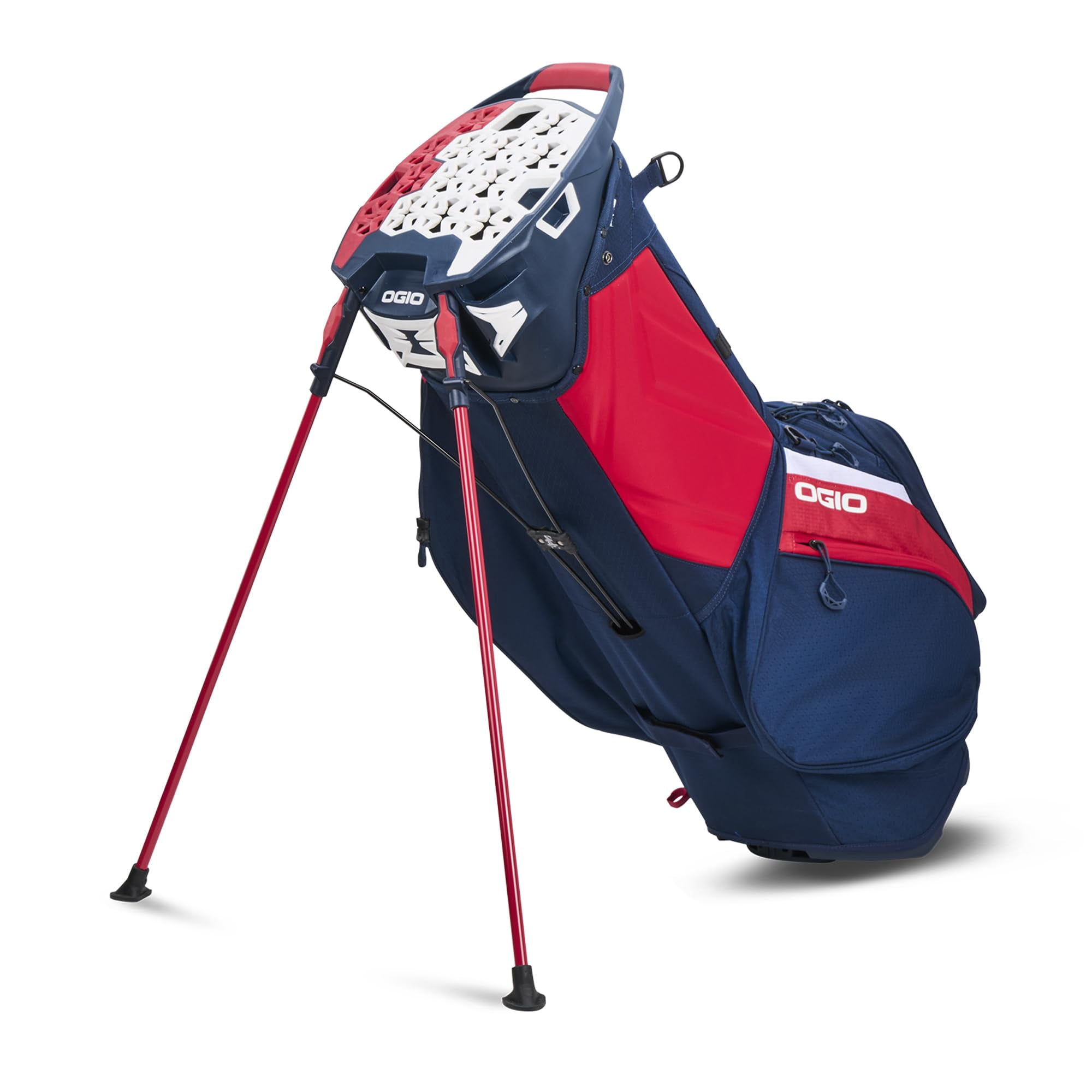 Ogio Golf Silencer Hybrid Stand Bag Red/White/Blue