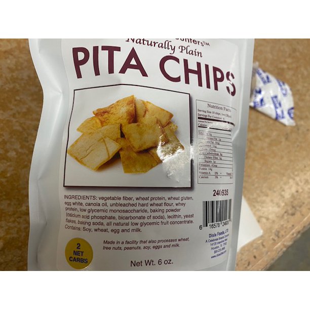 Dixie Diner Pita Chips Plain 6oz
