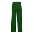 thumbnail image 6 of XUNKUSGA Wide Leg Pants Woman Cozy Loose High Waist Palazzo Pants for Women Dressy Casual Summer Beach Pants Lightweight No Front Seam Soft Stretch Flowy Pants with Pockets S-2XL Green, 6 of 6
