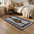 thumbnail image 2 of ODIKA 5'x7' Washable Area Rug Music Cd Piano Keyboard Border Musical Notes Guitar Motif Disc for Dining Room, Under Table, Home Office, Non-Slip Chair-Friendly, 2 of 7