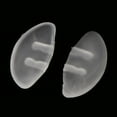 thumbnail image 3 of 25 Pair 25mm Silicone Nose Pads Glasses Spectacles Eyeglass Nosepads Clear, 3 of 8