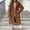E-485Brown, variant on FAOWME Women's Fuzzy Coat Long Sleeve Lapel Solid Color Buttons Comfortable Thickened Warm Jacket For Autumn Winter Daily Wear Beige L