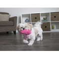 thumbnail image 4 of goDog® Checkers? Flying Pig Just for Me? with Chew Guard Technology? Durable Plush Squeaker Dog Toy, Mini, Pink, 4 of 5