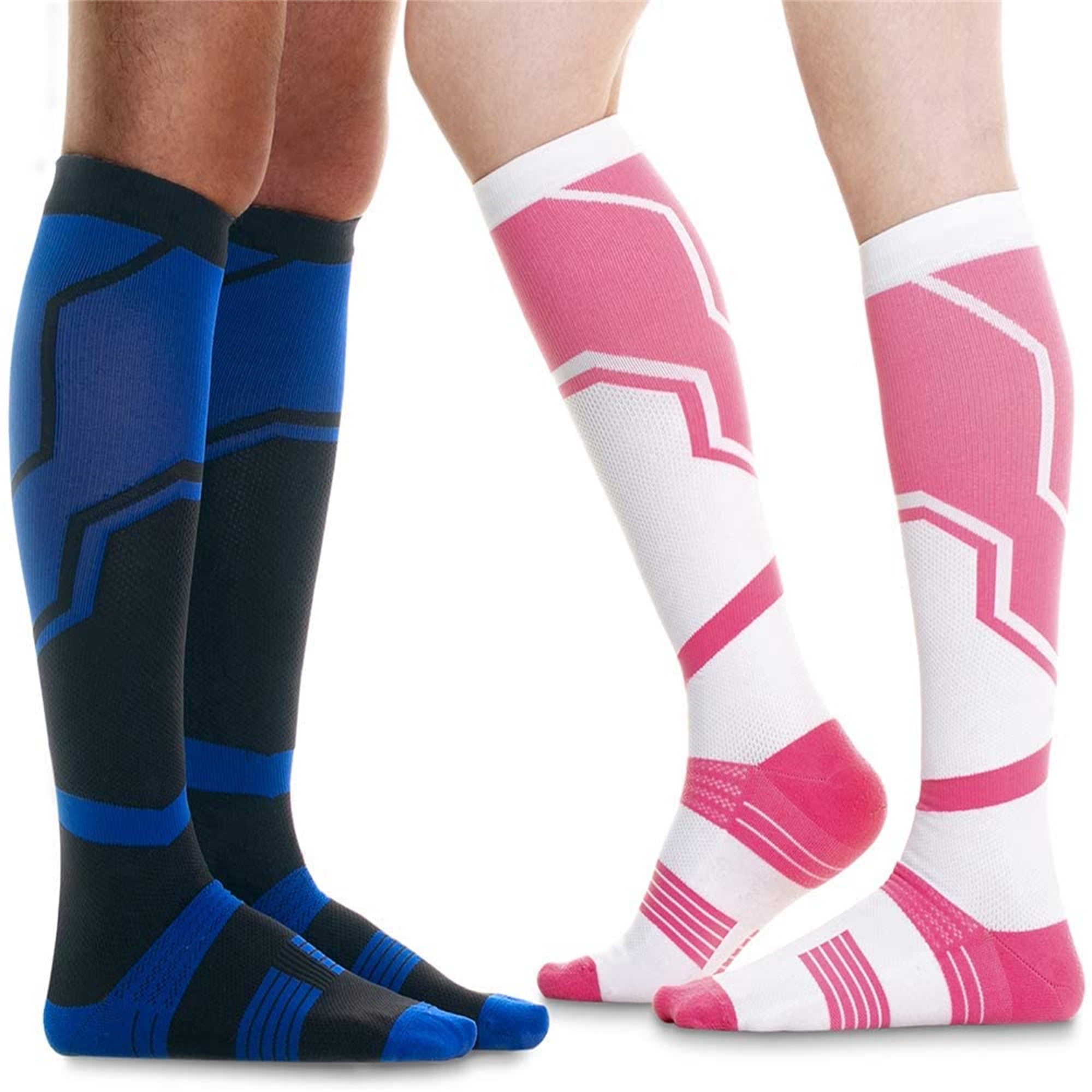 4 Pairs Details about    Copper Compression Socks 20-30mmHg Graduated Support Mens Women S-XXL 