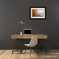 thumbnail image 3 of Bolla, Paolo 32x23 Black Ornate Wood Framed with Double Matting Museum Art Print Titled - The Wall And The Wave, 3 of 4