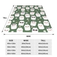 thumbnail image 3 of Bixox Fleece Blanket Alpaca Faces Pattern Super Soft Double-Sided Microfiber Flannel Blanket for Sofa, Bed, Couch,Suitable for All Seasons -, 3 of 5