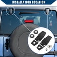 thumbnail image 2 of Bisagra de vidrio Unique Bargains para puerta trasera Jeep Wrangler 1987-1995 1997-2006 Negro, 2 of 7