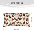 thumbnail image 2 of King Pillow Cases Standard Size - Classic Cute Cock Chick Soft Envelope Closure Microfiber Block Print Pillow Cover, Wrinkle Stain Resistant Travel Pillow Covers Standard Size 20x36in, 2 of 7