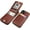 Brown, variant on REQO Compatible with iPhone 13 Case Wallet with Credit Card Holder, Premium Leather Magnetic Clasp Kickstand Heavy Duty Protective Cover for iPhone 13 6.1 inch(Red)