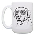 thumbnail image 2 of ThisWear Dog Mugs Labrador Retriever Wearing Sunglasses Dog Gift Set 2 Pack Gift 15oz Coffee Mugs, 2 of 4