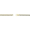 thumbnail image 3 of 22 Inches Long Stainless Steel Thick Two Tone Round Box Chain Necklace for Men with Yellow Gold Ion Plating - 5 mm Wide with Lobster Claw Clasp by Metro Jewelry, 3 of 4