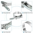 thumbnail image 3 of Uxcell T-Bolt Hose Clamp 6Pack 58-65mm Spring Loaded Intake Intercooler Hose Clamps, 3 of 4