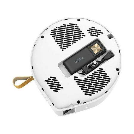 BenQ - GV30 Smart Portable Ceiling Projector, Extra Bass Bluetooth Speaker, Android TV - White