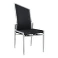 thumbnail image 2 of Milan Alana 41.5" Motion-Back Side Chairs in Black/Brushed (Set of 2), 2 of 6