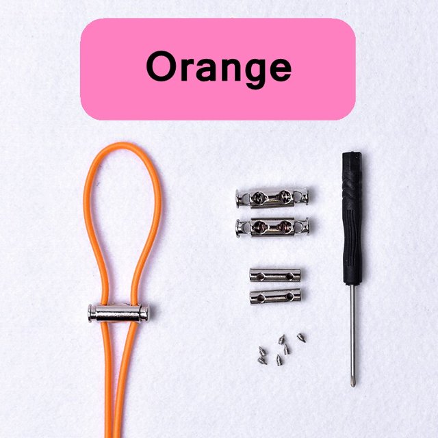 Cordones elásticos rápidos para niños y adultos, 1 par, 18 colores, con cierre de Metal, sin atar Gao Jinjia LED