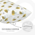 thumbnail image 5 of Fotbe Bee Pillow Cases - Envelope Closure - Luxury, Extra Soft, Cooling Pillow Covers - Wrinkle, Fade, Stain Resistant-14"x20", 5 of 8
