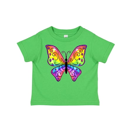 

Inktastic Butterfly with Rainbow Wings Gift Toddler Boy or Toddler Girl T-Shirt