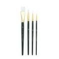 thumbnail image 2 of RSET-9142 | 4pc White Taklon Variety Brush Set, 2 of 8