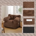 thumbnail image 3 of Foam Filled Bean Bag Chair, Plush Corduroy Lazy Sofa, 3 of 7