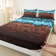 thumbnail image 3 of Castle Fairy Boys Girls Pixel Grid Miners 4 Pieces Queen Sheet Sets,Geometric Grid Patchwork Ultra Soft Flat Sheet,Gamepad Camouflage Queen Fitted Sheet,Luxury Bedroom Decor, 3 of 7