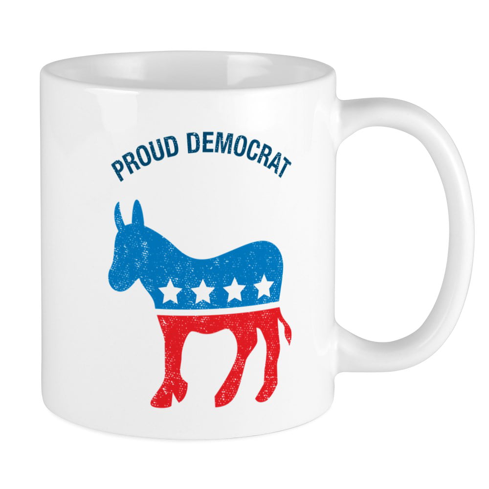 CafePress Proud Democrat Mug Unique Coffee Mug Coffee Cup