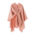 thumbnail image 2 of VICHVVY Women's Shawl tassel button Autumn and winter Fashion Soft Warm Long Large Scarves for Gifts For Ladies Pink, 2 of 6