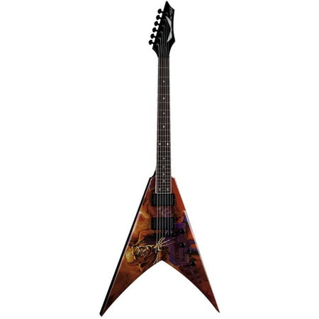 Dean V Dave Mustaine Electric Guitar - Peace Sells Graphic - Left