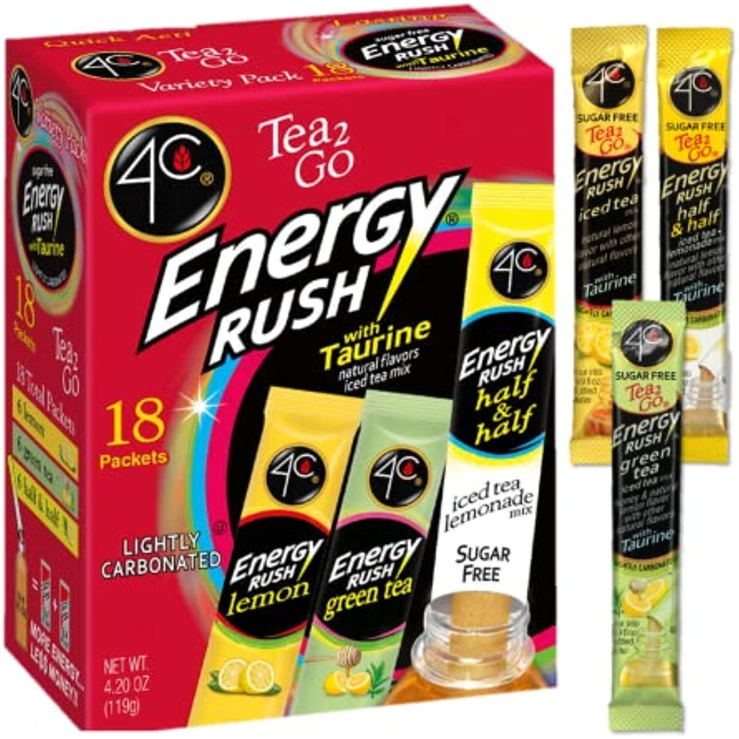 4c energy rush with taurine variety pack drink mix 4c energy rush with taurine variety pack drink mix