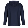 thumbnail image 4 of Fashion YLSDY Mens Waffle Shirts Hoodies Slim Fit Long Sleeve V Neck Golf Henley Shirts Hooded Solid Retro Spring Fall Trendy Tops Navy M, 4 of 7