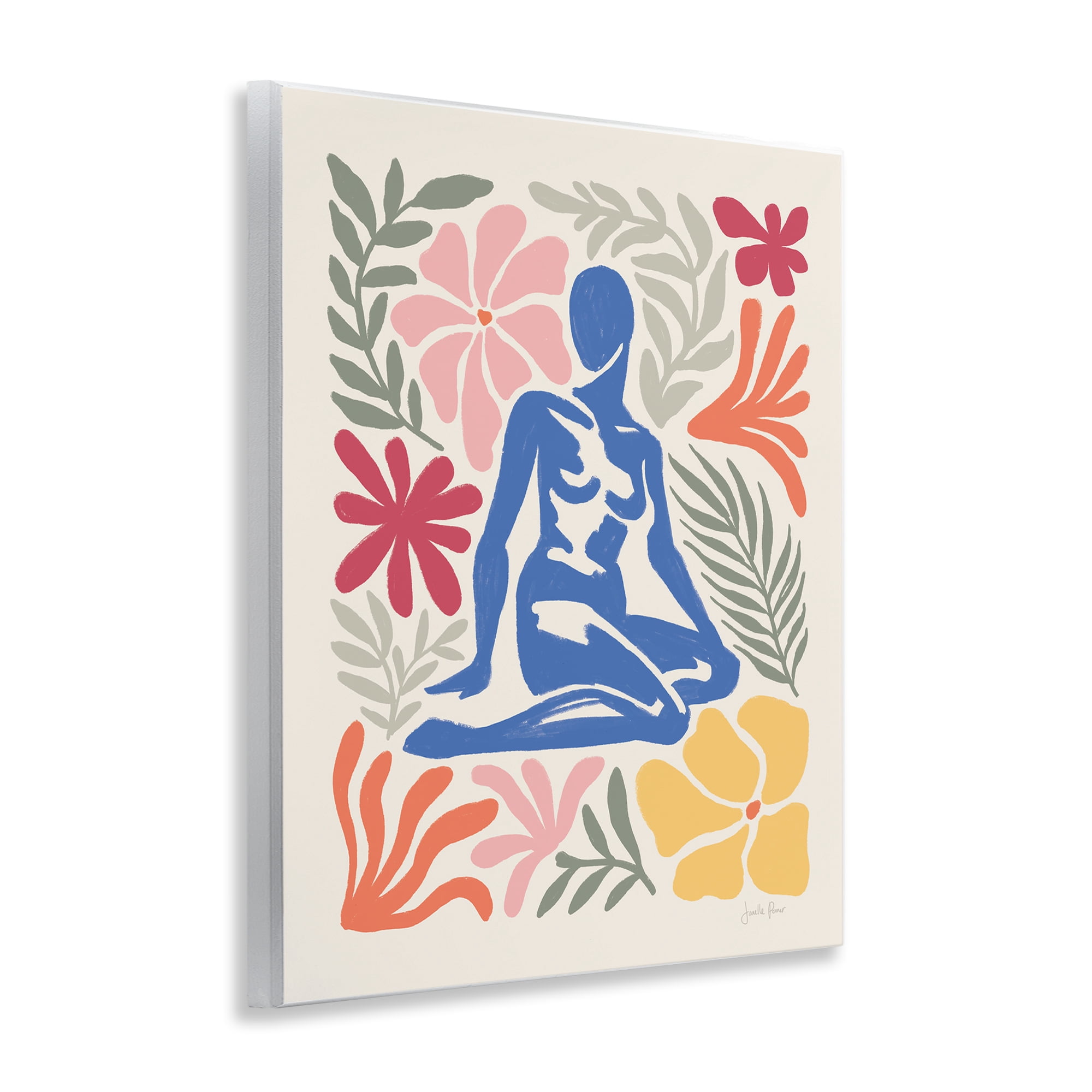 Stupell Industries Abstract Garden & Woman Novelty Painting Unframed Art Print Wall Art, 11 x 14