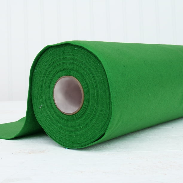 Threadart Premium Felt By the Yard 36" Wide Green Soft WoolLike