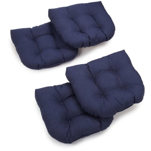 Blazing Needles Indoor/Outdoor Chair/Rocker Cushion (Set of 4)