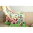 thumbnail image 3 of Ambesonne Colorful Throw Pillow Cover 2 Pack, Clown Inflatable Ball, 16", Multicolor, 3 of 6