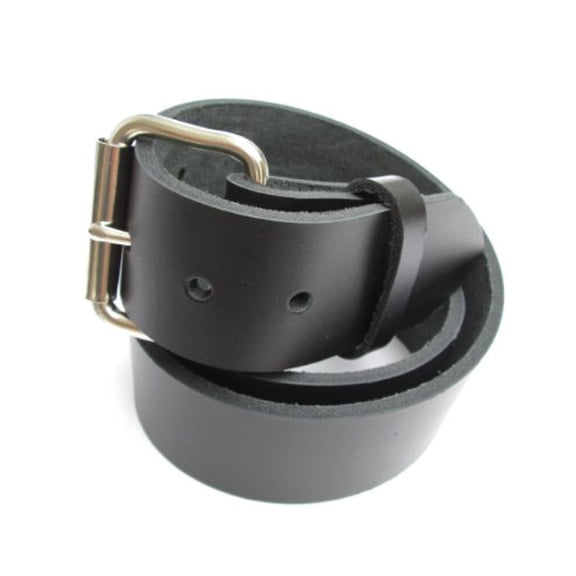 Heavy Duty Black Mens Leather Belt 1 3/4" Wide Size 64