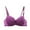 Purple, variant on A B Cup Women Solid Underwire Push Up Bras