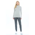 thumbnail image 2 of ACTIVE UNIFORMS Women's Long Sleeve Turtle-Neck T-Shirt Under Scrub (Heather Charcoal XX-Large), 2 of 5