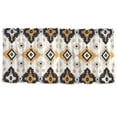 thumbnail image 7 of Yayeee Kitchen Curtains Tier Set of 2 Light Filtering 57"x24" Over Sink Window Panels, White and Black, 7 of 7