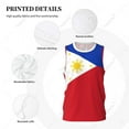 thumbnail image 4 of Philippines Flag Men Basketball Sports Jersey Running Fitness Multifunction Sleeveless tshirt Exclusive Custom Name Nunber, 4 of 9