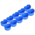 thumbnail image 4 of 10 vasos de plástico para palomas, seguros, colgantes, con diseño semicircular, color azul, 4 of 14