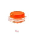 thumbnail image 3 of 10PCS Square Clear Mixed Colors Cosmetic Empty Jar Makeup Pot Face Cream Eye Shadow Container Case Box 3g/5g, 3 of 7