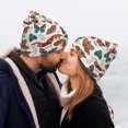 thumbnail image 5 of Yiaed Colorful Butterfly Print Winter Beanie for Men Women, Fleece Lined Beanie Soft Warm Knit Hat Ski Stocking Cuffed Ca, 5 of 6