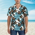thumbnail image 6 of Picia Lilies Flowers Gentle Cotton Regular Fit Short Sleeve Casual Hawaiian Shirt for Men-3X-Large, 6 of 9
