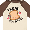 thumbnail image 4 of Inktastic I Loaf You a Lot with Cute Bread Clip Art Boys or Girls Long Sleeve Baby Bodysuit, 4 of 5
