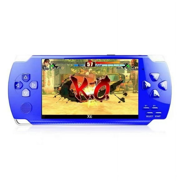 PSP Handheld Game Machine X6 Updated Version, 8GB , 4.3 inch High Definition Color Screen, Over 1200 Free Games