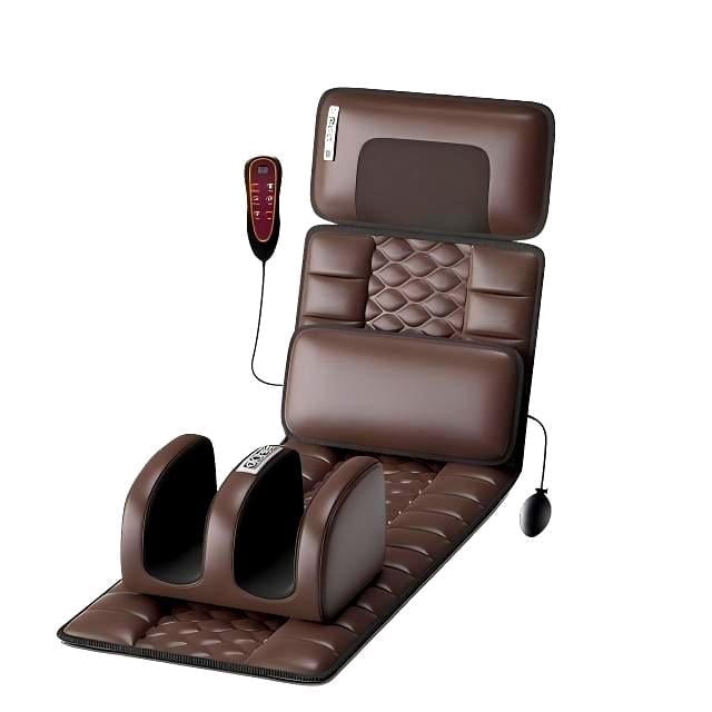Foldable full body massage mat with shiatsu kneading massage for neck and legs, Adjustable vibration massage for the back, a multi-functional electric massager, and a