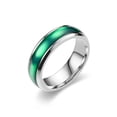 thumbnail image 1 of Anillo de acero de titanio para mujer, estilo europeo y americano, con forma de gota de esmalte, joyería para parejas, 1 of 6